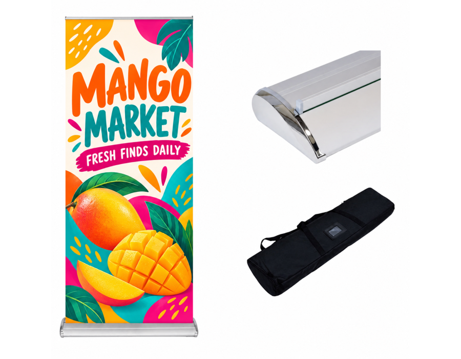 Custom Printed Deluxe Retractable Banner product view