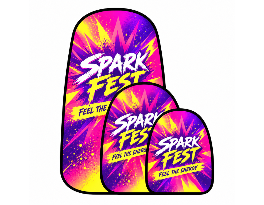 Custom Printed Vertical Pop-Out Banner product view