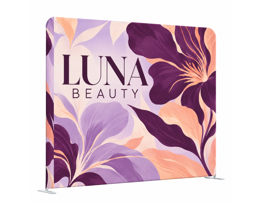 Custom 10' Tube Straight Fabric Display product view