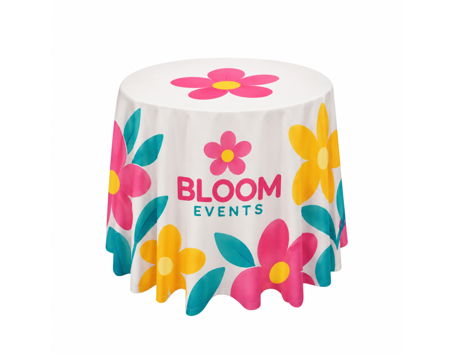 Custom Round Table Drape product view