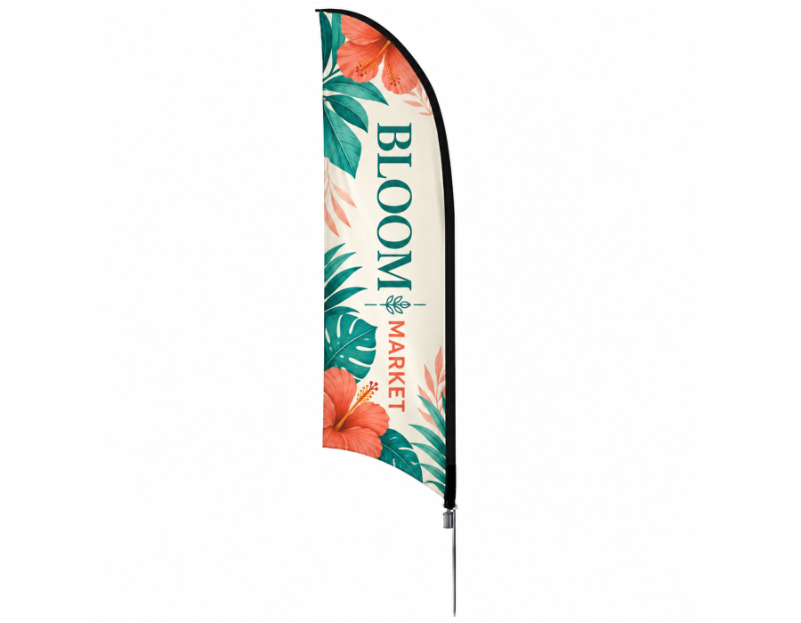 Custom 7' Concave Flags product view