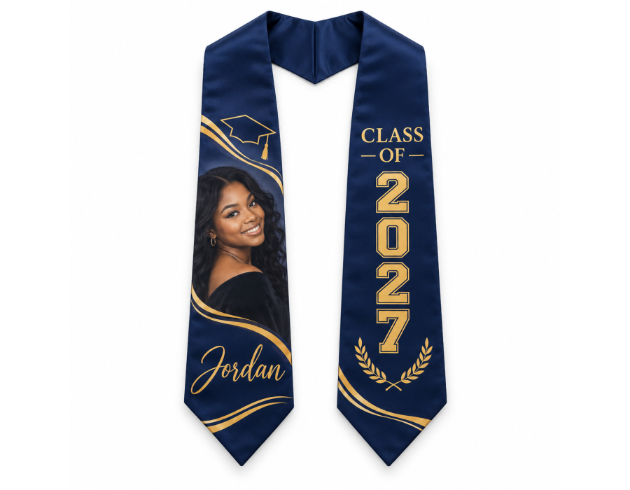Custom Graduation Stole product view