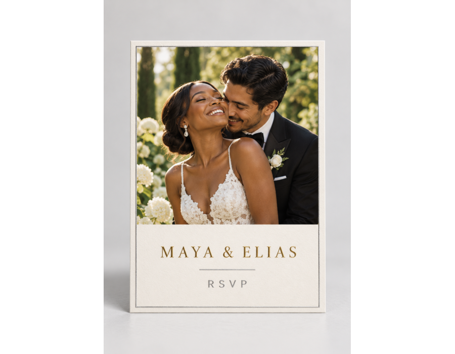 Dual Raised RSVP with original sample artwork