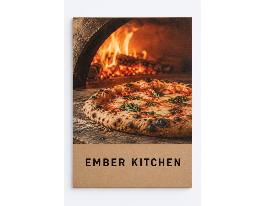 Brown Kraft Sell Sheets with original sample artwork