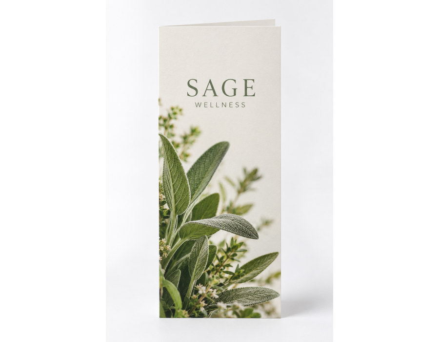 Natural Presentation Folder with original sample artwork