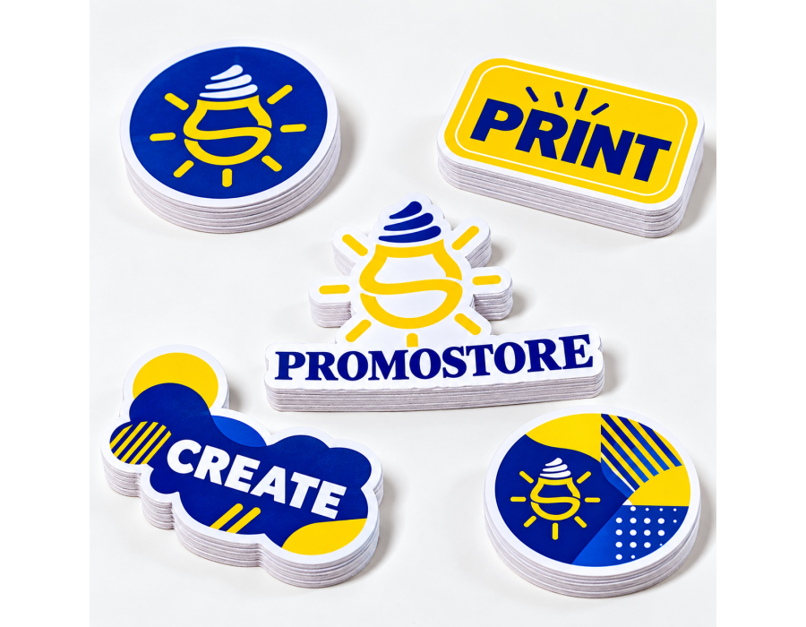 White Vinyl Removable Semi-Gloss Stickers product view