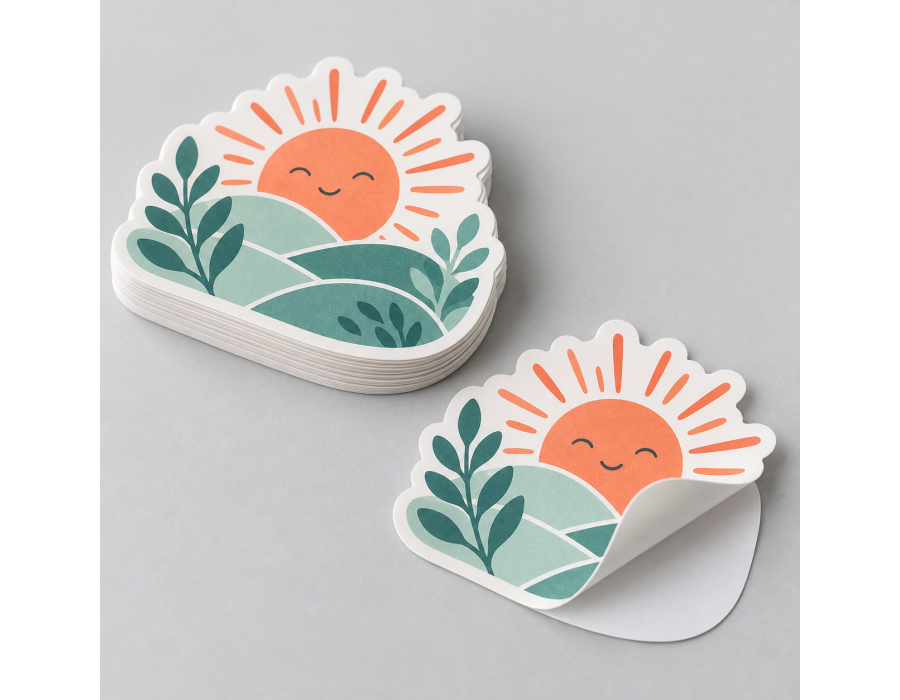 Eco-Safe PET Removable Matte Stickers product view