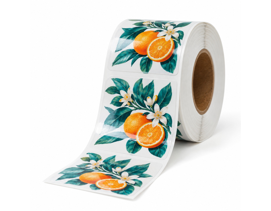 White BOPP Permanent Glossy Labels (Durable) product view